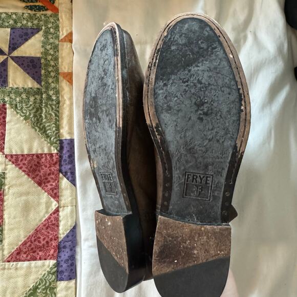 FRYE Anna Leather Shortie Bootie Flat Size 9M Casual comfort mid calf western - Picture 4 of 6